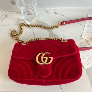 Gucci Marmont Bag Red Velvet